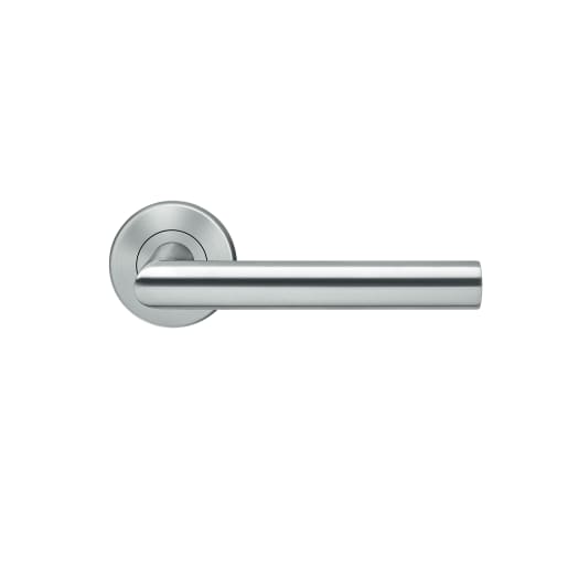 Karcher Design K-Form Slim Style Lever on Round Rose Satin Stainless Steel