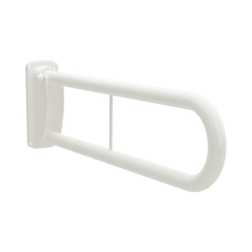 Bathex Double Arm Hinged Support Rail 760mm (L) White