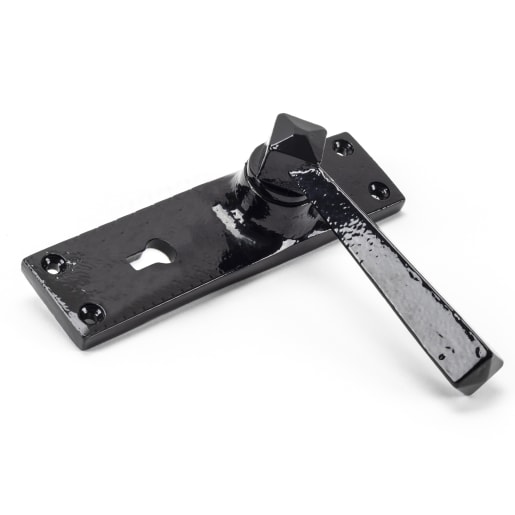 From the Anvil Straight Lever Lock Set Black