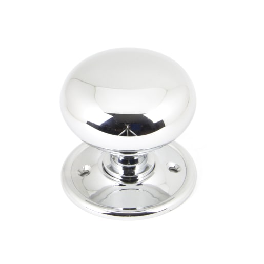 From the Anvil Mushroom Mortice/Rim Knob Set Polished Chrome
