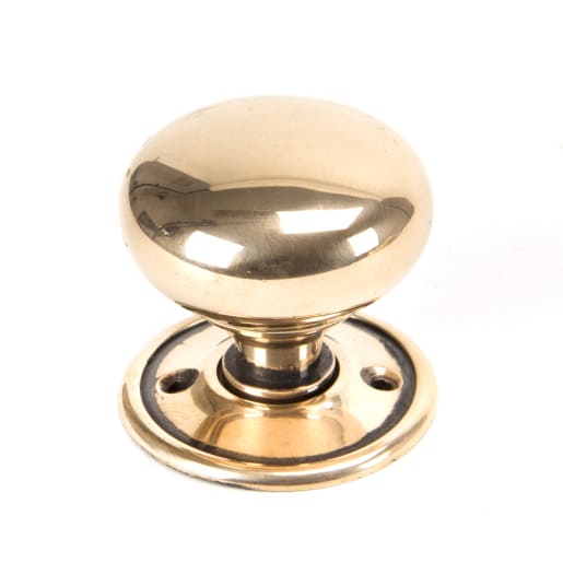 From the Anvil Mushroom Mortice/Rim Knob Set Polished Bronze