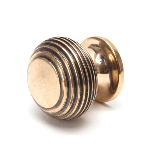 From the Anvil Beehive Cabinet Knob 30mm Polished Bronze