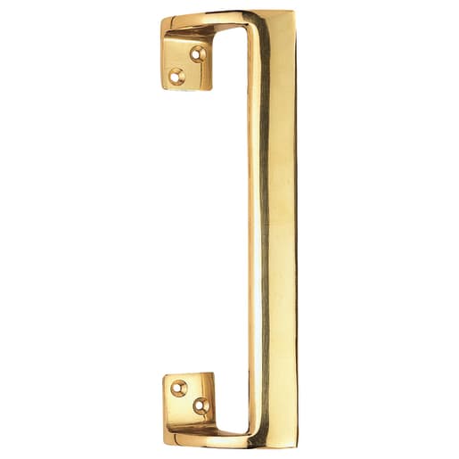 Carlisle Brass Cranked Pull Handle Oval Grip 227mm Polished Brass