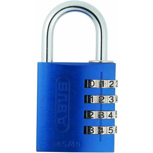 ABUS 145/40 Aluminium Combi Padlock Assorted Colours