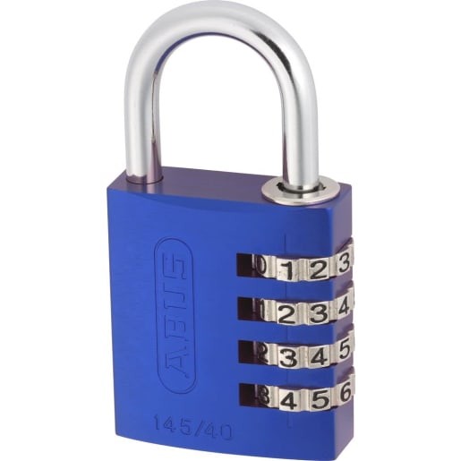 ABUS 145/40 Aluminium Combi Padlock Assorted Colours