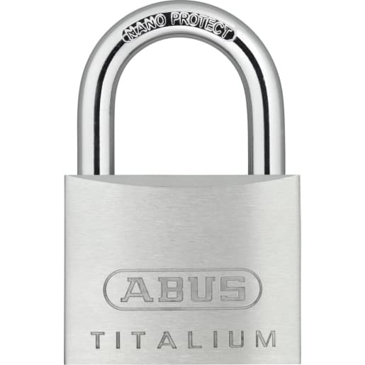 ABUS 64TI Series Titalium Padlock 77 x 50 x 17mm Chrome Plated