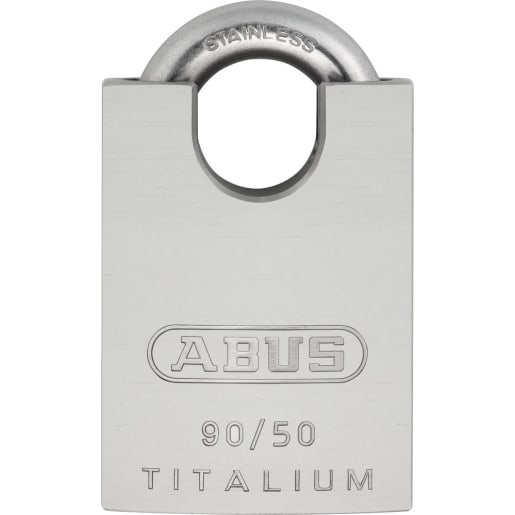 ABUS 90RK/50 Titalium Closed Shackle Carded Padlock 81 x 50 x 23mm