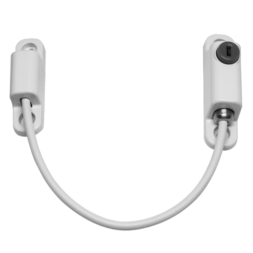 CHAMELEON 150mm Locking Window Cable Restrictor White