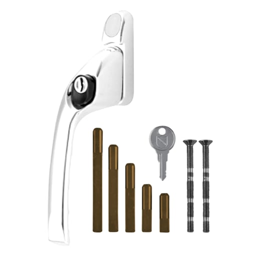 CHAMELEON Adaptable Multi Spindle Offset Window Espag Handle White Left Hand