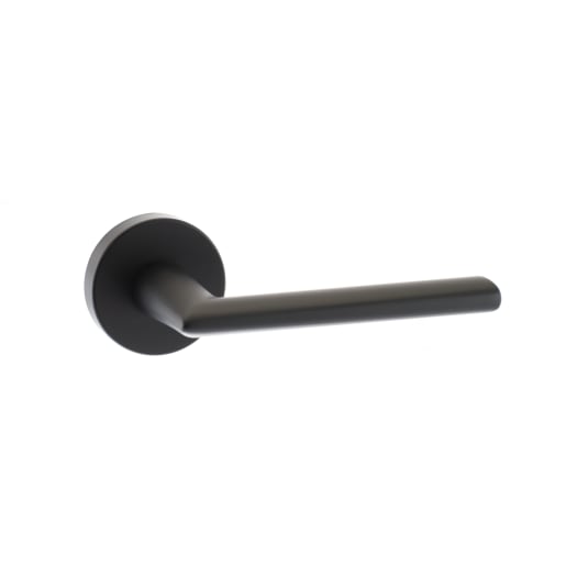 Status Georgia Designer Lever on Round Rose Matt Black