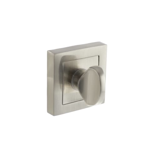 Status WC Turn and Release on S4 Square Rose 51 x 51mm Satin Nickel