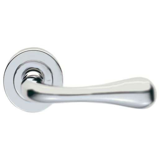 Carlisle Brass Stella Lever on Round Rose Satin Chrome