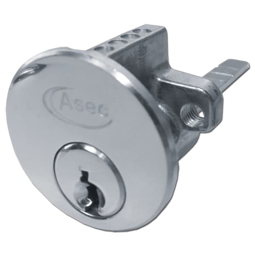 ASEC 5-Pin Rim Cylinder Nickel Plated Keyed Alike `A` (Boxed)
