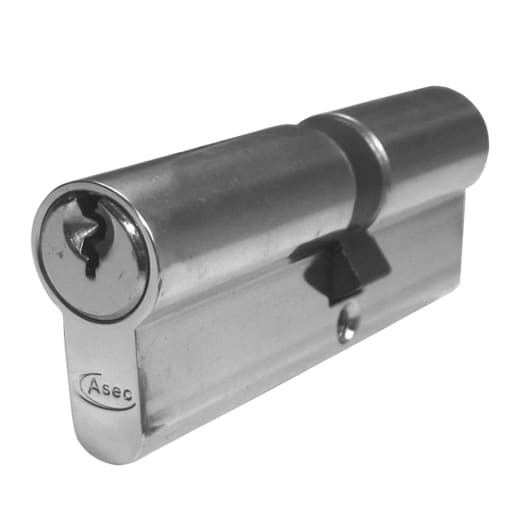 ASEC 5-Pin Euro Double Cylinder 85mm 40/45 (35/10/40) Keyed To Differ Nickel Plated