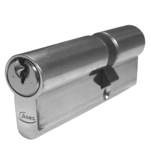 ASEC 5-Pin Euro Double Cylinder 90mm 35/55 (30/10/50) Keyed To Differ Nickel Plated