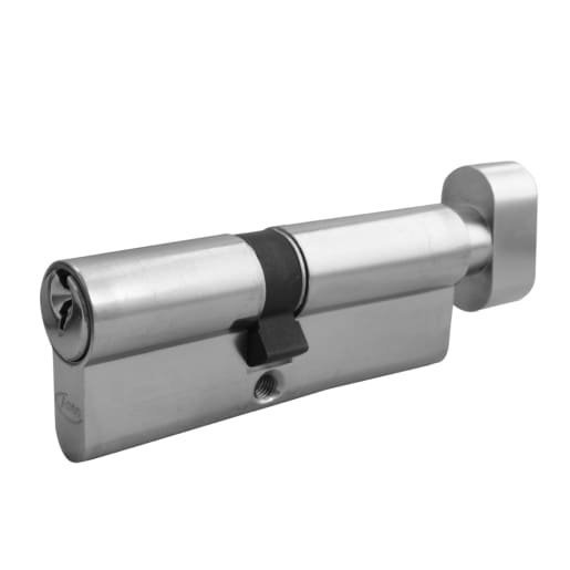 ASEC 5-Pin Euro Key & Turn Cylinder 100mm 40/T60 (35/10/T55) Keyed To Differ Nickel Plated