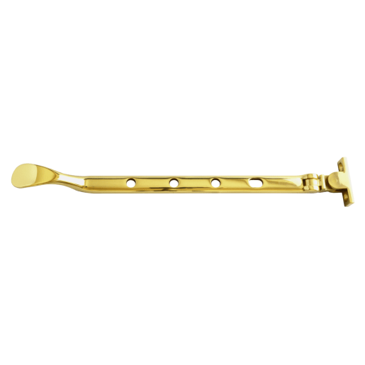 ASEC Victorian Casement Stay 254mm Polished Brass