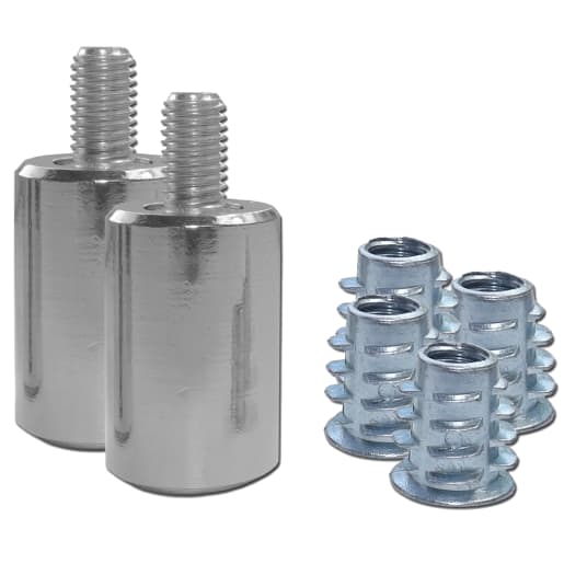 ASEC Sash Window Stop Satin Chrome Pair