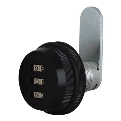 ASEC 3 Digit Combination Nutfix Camlock 20mm Black