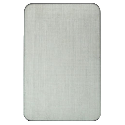 ASEC Self Adhesive 45mm x 70mm Blank Escutcheon Stainless Steel