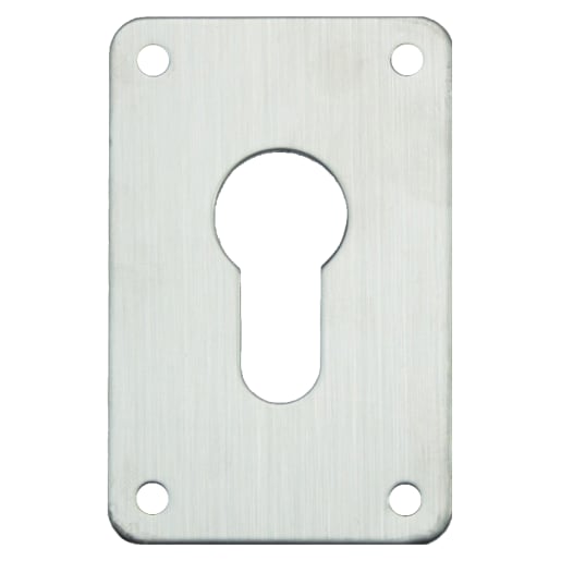ASEC Screw On 45mm x 70mm Euro Escutcheon Stainless Steel