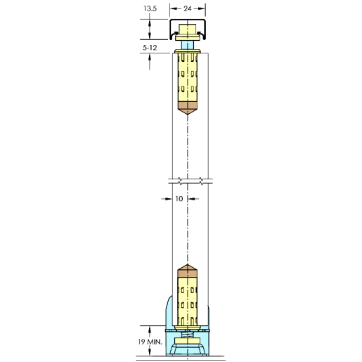 ASEC Sliding Door Gear Bifold Up to 1250mm