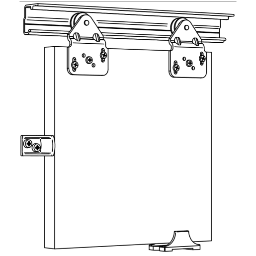 ASEC Sliding Wardrobe Single Gear Up to 1800mm