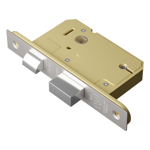 ASEC BS 5 Lever British Standard Sashlock 64mm Stainless Steel Keyed To Differ Boxed