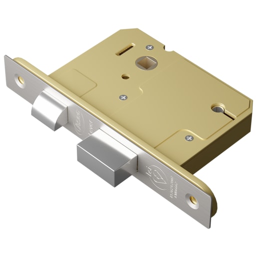 ASEC BS 5 Lever British Standard Sashlock 76mm Stainless Steel Keyed To Differ Boxed