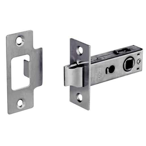 ASEC Bolt Through Tubular Mortice Latch 63mm Zinc Plated
