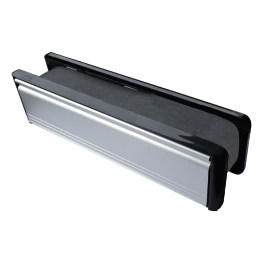 FIRESTOP 305mm Intumescent Telescopic Letter Plate Satin Anodised Aluminium