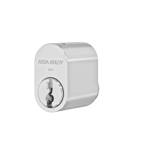 Assa Abloy R502 Ruko Scandinavian Oval Profile 5 Pin Double Cylinder Satin Chrome