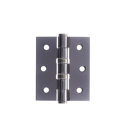 Atlantic Ball Bearing Hinge 76 x 51 x 3mm Black Nickel