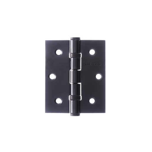 Atlantic Ball Bearing Hinge 76mm x 63mm x 3mm Matt Black