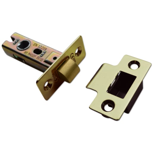 ASEC Vital Tubular Latch 65mm Polished Brass