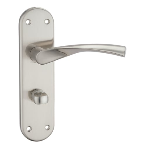 Fortessa Verto Lever Lever on Backplate Bathroom Set Satin Nickel