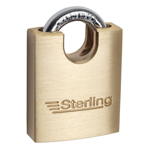 Burg-Wachter Closed Shackle Padlock Brass 40mm