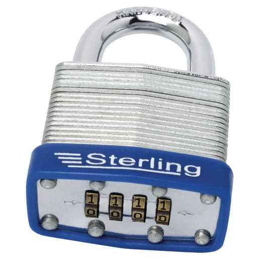 Burg-Wachter Laminated Steel 50mm 4-Dial Combination Padlock