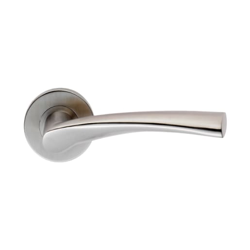 Eurospec Designer Lever on Sprung Rose Satin Stainless Steel