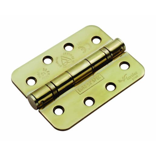 Eurospec Enduro Grade 13 Ball Bearing Hinge Radius 102 x 76mm Stainless Brass