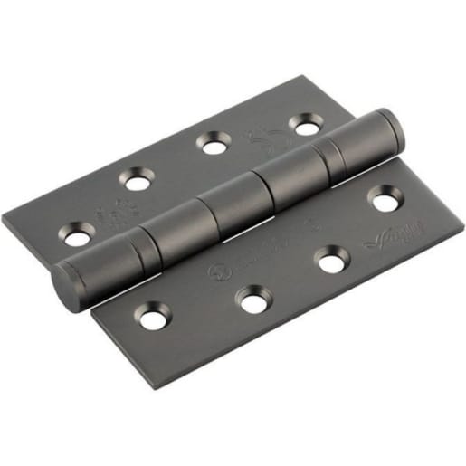 Eurospec Grade 13 Ball Bearing P Hinge Square 102 x 76mm Matt Black