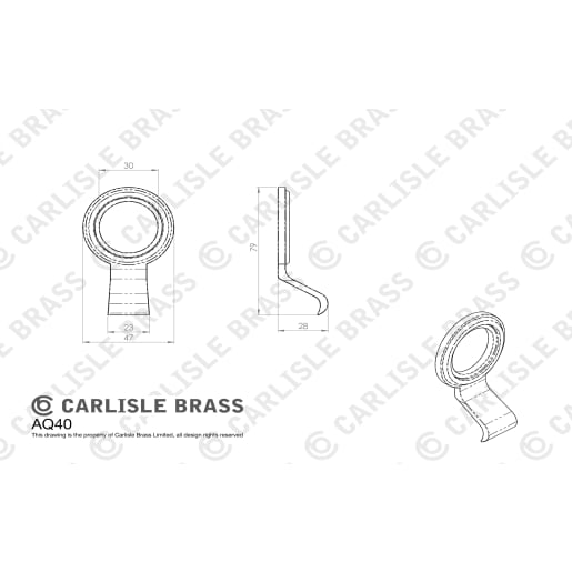 Carlisle Brass Architectural Quality Cylinder Latch Pull Polished Chrome