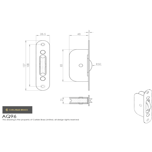 Carlisle Brass Heavy Duty Galvanised Sash Window Axle Pulley Polished Brass