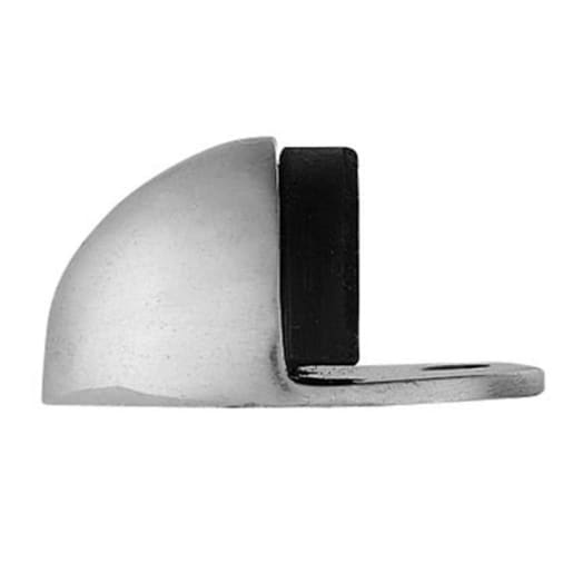 Carlisle Brass Floor Mounted Oval Doorstop 32mm Satin Chrome