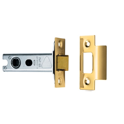 Carlisle Brass Heavy Sprung Tubular Mortice Latch 76mm Polished Brass