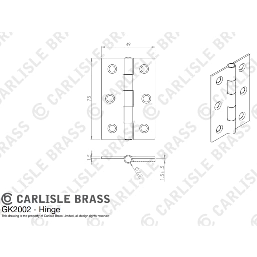 Carlisle Brass Victorian Straight Latch Pack Electro Brassed