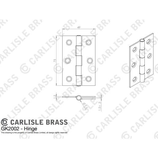 Carlisle Contract Victorian Straight Latch Pack Electro Brassed