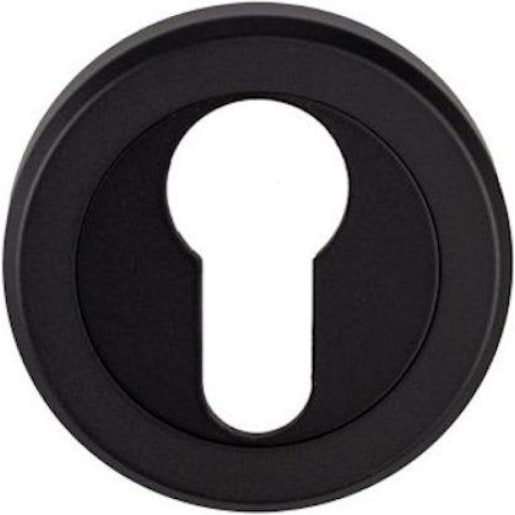 Serozzetta Euro Profile Escutcheon 50 x 10mm Matt Black