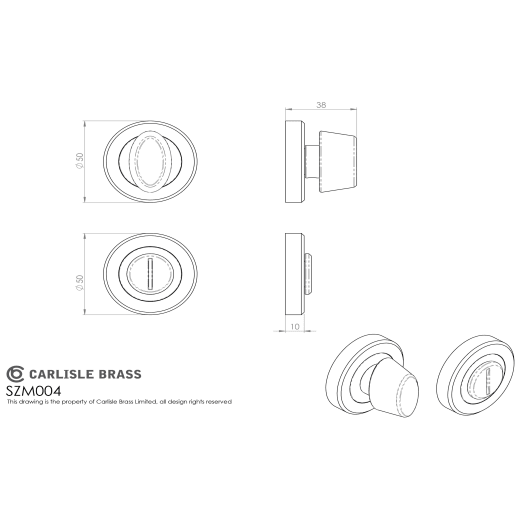 Serozzetta Turn and Release 50mm Satin Chrome