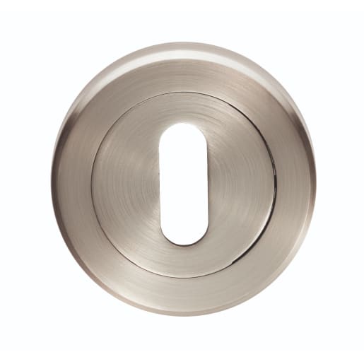 Serozzetta Standard Lock Profile Escutcheon 51 x 10mm Satin Nickel